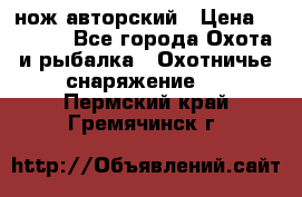 нож авторский › Цена ­ 2 500 - Все города Охота и рыбалка » Охотничье снаряжение   . Пермский край,Гремячинск г.